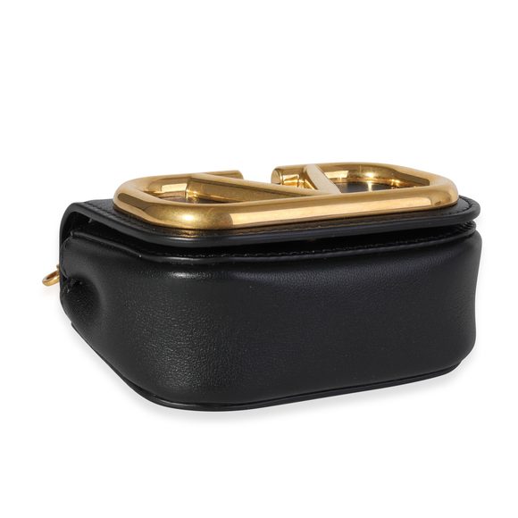 Valentino Black Leather Supervee Micro Crossbody - Picture 6 of 8